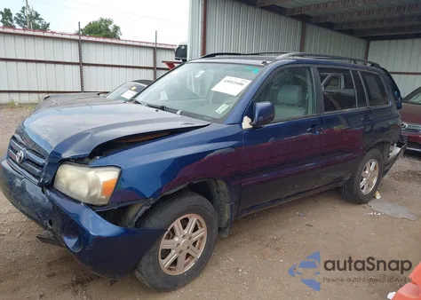 2006 Toyota Highlander V6 from USA, damaged, VIN JTEGP21A860099118